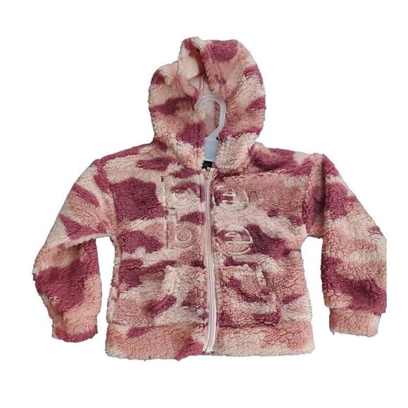 NWT BEBE GIRLS SHERPA HOODIE JACKET - Picture 1 of 5